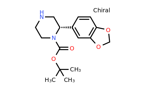 CAS 1260603-69-7 | (S)-2-Benzo[1,3]dioxol-5-YL-piperazine-1-carboxylic acid tert-butyl ester