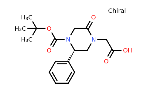 CAS 1260604-78-1 | (S)-4-Carboxymethyl-5-oxo-2-phenyl-piperazine-1-carboxylic acid tert-butyl ester