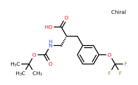 CAS 1260604-85-0 | (R)-2-(Tert-butoxycarbonylamino-methyl)-3-(3-trifluoromethoxy-phenyl)-propionic acid