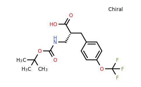 CAS 1260604-90-7 | (R)-2-(Tert-butoxycarbonylamino-methyl)-3-(4-trifluoromethoxy-phenyl)-propionic acid