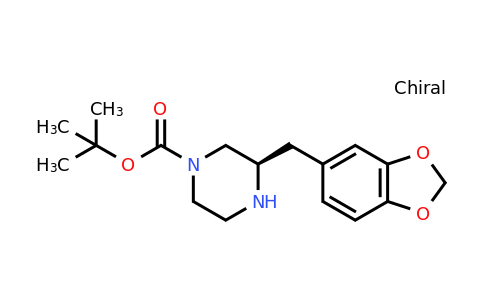 CAS 1260605-02-4 | (R)-3-Benzo[1,3]dioxol-5-ylmethyl-piperazine-1-carboxylic acid tert-butyl ester