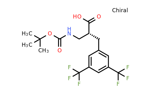 CAS 1260605-17-1 | (R)-3-(3,5-Bis-trifluoromethyl-phenyl)-2-(tert-butoxycarbonylamino-methyl)-propionic acid