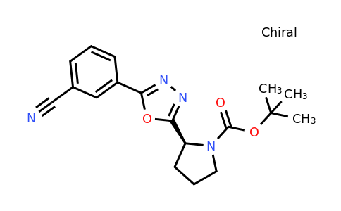 CAS 1260605-21-7 | (S)-tert-Butyl 2-(5-(3-cyanophenyl)-1,3,4-oxadiazol-2-yl)pyrrolidine-1-carboxylate