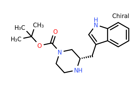 CAS 1260605-39-7 | (S)-3-(1H-Indol-3-ylmethyl)-piperazine-1-carboxylic acid tert-butyl ester
