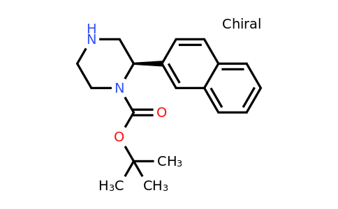 CAS 1260605-89-7 | (R)-2-Naphthalen-2-YL-piperazine-1-carboxylic acid tert-butyl ester