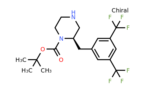CAS 1260605-96-6 | (R)-2-(3,5-Bis-trifluoromethyl-benzyl)-piperazine-1-carboxylic acid tert-butyl ester