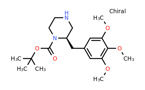 CAS 1260606-17-4 | (R)-2-(3,4,5-Trimethoxy-benzyl)-piperazine-1-carboxylic acid tert-butyl ester