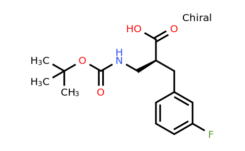 CAS 1260607-53-1 | (S)-2-(Tert-butoxycarbonylamino-methyl)-3-(3-fluoro-phenyl)-propionic acid