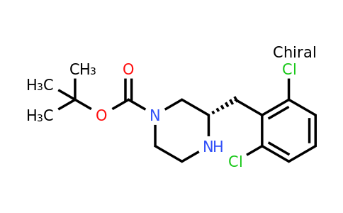 CAS 1260607-74-6 | (S)-3-(2,6-Dichloro-benzyl)-piperazine-1-carboxylic acid tert-butyl ester