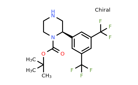 CAS 1260608-22-7 | (R)-2-(3,5-Bis-trifluoromethyl-phenyl)-piperazine-1-carboxylic acid tert-butyl ester