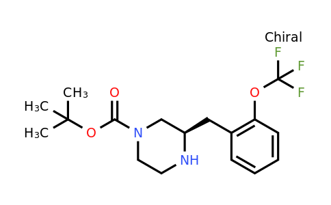 CAS 1260608-37-4 | (R)-3-(2-Trifluoromethoxy-benzyl)-piperazine-1-carboxylic acid tert-butyl ester