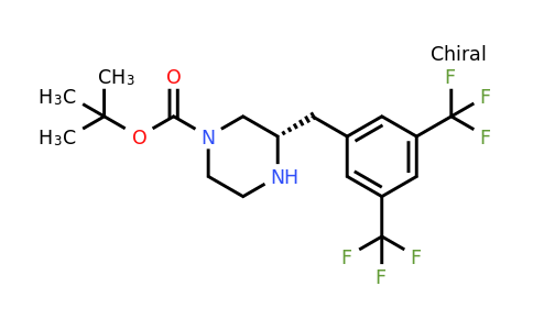 CAS 1260608-82-9 | (S)-3-(3,5-Bis-trifluoromethyl-benzyl)-piperazine-1-carboxylic acid tert-butyl ester
