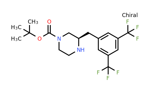 CAS 1260608-88-5 | (R)-3-(3,5-Bis-trifluoromethyl-benzyl)-piperazine-1-carboxylic acid tert-butyl ester