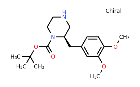 CAS 1260609-27-5 | (R)-2-(3,4-Dimethoxy-benzyl)-piperazine-1-carboxylic acid tert-butyl ester