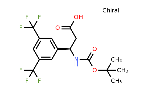 CAS 1260611-01-5 | (R)-3-(3,5-Bis-trifluoromethyl-phenyl)-3-tert-butoxycarbonylamino-propionic acid