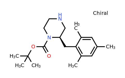 CAS 1260611-86-6 | (R)-2-(2,4,6-Trimethyl-benzyl)-piperazine-1-carboxylic acid tert-butyl ester
