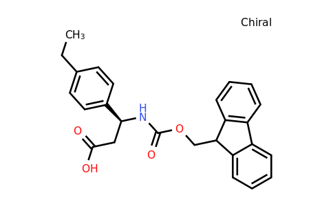CAS 1260612-03-0 | (S)-3-(4-Ethyl-phenyl)-3-(9H-fluoren-9-ylmethoxycarbonylamino)-propionic acid