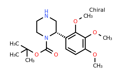 CAS 1260614-24-1 | (S)-2-(2,3,4-Trimethoxy-phenyl)-piperazine-1-carboxylic acid tert-butyl ester