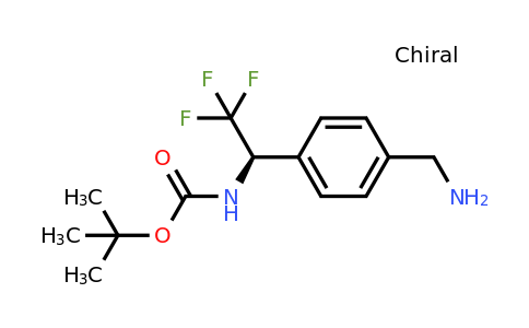 CAS 1260614-38-7 | [(R)-1-(4-Aminomethyl-phenyl)-2,2,2-trifluoro-ethyl]-carbamic acid tert-butyl ester