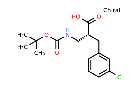 CAS 1260614-43-4 | (R)-2-(Tert-butoxycarbonylamino-methyl)-3-(3-chloro-phenyl)-propionic acid