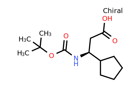 (S)-3-Tert-butoxycarbonylamino-3-cyclopentyl-propionic acid