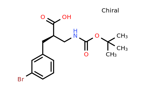 CAS 1260615-11-9 | (R)-3-(3-Bromo-phenyl)-2-(tert-butoxycarbonylamino-methyl)-propionic acid