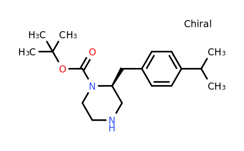 CAS 1260615-61-9 | (S)-2-(4-Isopropyl-benzyl)-piperazine-1-carboxylic acid tert-butyl ester