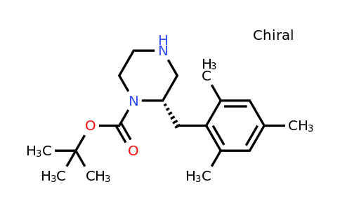 CAS 1260615-65-3 | (S)-2-(2,4,6-Trimethyl-benzyl)-piperazine-1-carboxylic acid tert-butyl ester