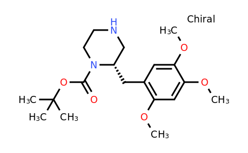 CAS 1260615-70-0 | (S)-2-(2,4,5-Trimethoxy-benzyl)-piperazine-1-carboxylic acid tert-butyl ester