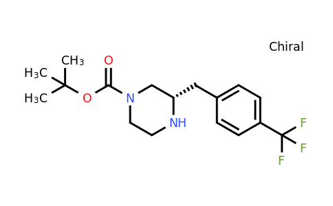 CAS 1260615-91-5 | (S)-3-(4-Trifluoromethyl-benzyl)-piperazine-1-carboxylic acid tert-butyl ester