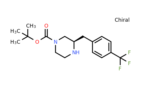 CAS 1260615-92-6 | (R)-3-(4-Trifluoromethyl-benzyl)-piperazine-1-carboxylic acid tert-butyl ester