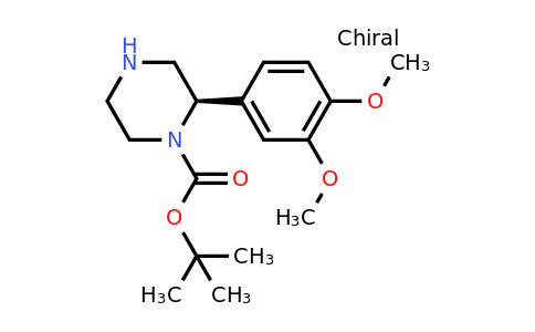 CAS 1260615-96-0 | (R)-2-(3,4-Dimethoxy-phenyl)-piperazine-1-carboxylic acid tert-butyl ester