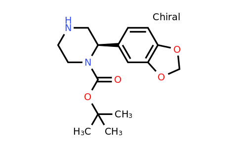 CAS 1260618-92-5 | (R)-2-Benzo[1,3]dioxol-5-YL-piperazine-1-carboxylic acid tert-butyl ester