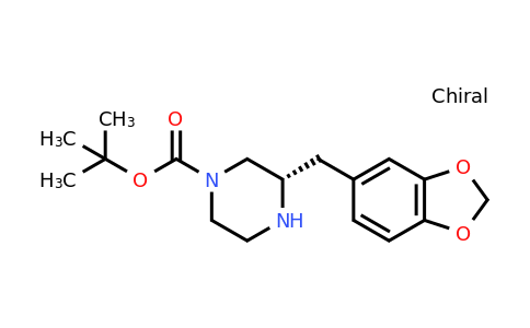 CAS 1260618-99-2 | (S)-3-Benzo[1,3]dioxol-5-ylmethyl-piperazine-1-carboxylic acid tert-butyl ester