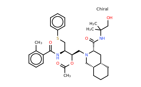 CAS 1260619-45-1 | (3S,4AS,8AS)-2-[(2R,3R)-3-[(3-Acetoxy-2-methylbenzoyl)amino]-4-phenylthiobutyl]-decahydro-N-(2-hydroxy-1,1-dimethylethyl)-3-isoquinolinecarboxamide