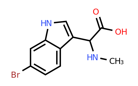 CAS 1260636-65-4 | (6-Bromo-1H-indol-3-YL)-methylamino-acetic acid