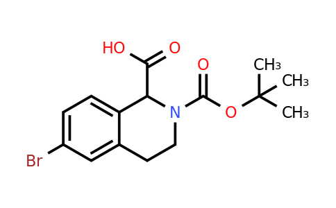 CAS 1260638-11-6 | 6-Bromo-2-(tert-butoxycarbonyl)-1,2,3,4-tetrahydroisoquinoline-1-carboxylic acid
