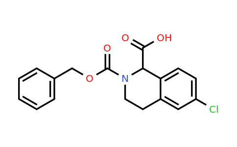 CAS 1260638-63-8 | 2-Cbz-6-chloro-3,4-dihydro-1H-isoquinoline-1-carboxylic acid