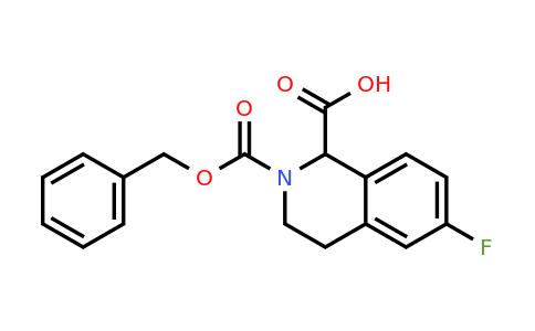 CAS 1260638-89-8 | 2-Cbz-6-fluoro-3,4-dihydro-1H-isoquinoline-1-carboxylic acid