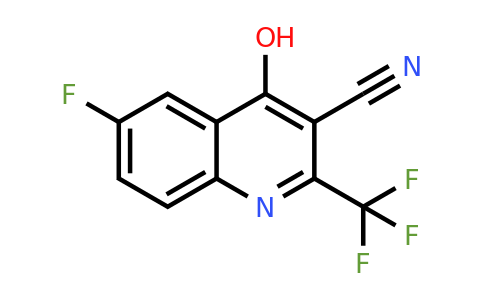CAS 1260642-28-1 | 6-Fluoro-4-hydroxy-2-(trifluoromethyl)quinoline-3-carbonitrile