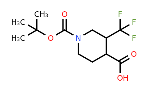 CAS 1260649-60-2 | 1-[(tert-butoxy)carbonyl]-3-(trifluoromethyl)piperidine-4-carboxylic acid