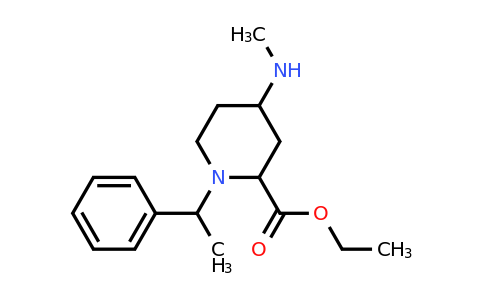 CAS 1260662-60-9 | Ethyl 4-(methylamino)-1-(1-phenylethyl)piperidine-2-carboxylate