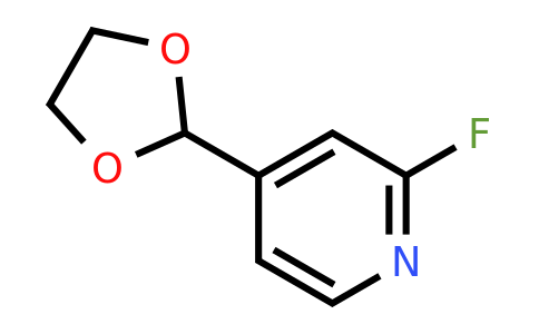 CAS 1260663-23-7 | 4-(1,3-Dioxolan-2-YL)-2-fluoropyridine