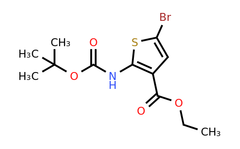 CAS 1260664-49-0 | Ethyl 5-bromo-2-[(tert-butoxycarbonyl)amino]thiophene-3-carboxylate
