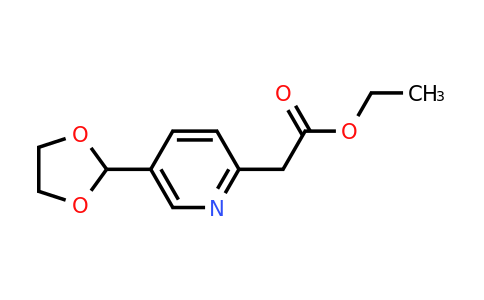 CAS 1260664-75-2 | Ethyl [5-(1,3-dioxolan-2-YL)pyridin-2-YL]acetate
