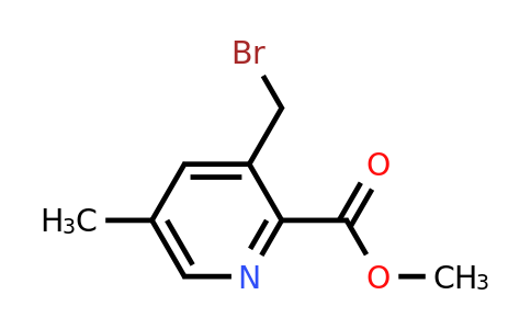 CAS 1260664-93-4 | Methyl 3-(bromomethyl)-5-methylpyridine-2-carboxylate