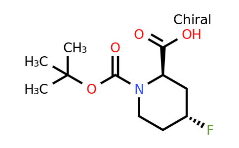CAS 1260665-17-5 | trans-1-[(tert-butoxy)carbonyl]-4-fluoropiperidine-2-carboxylic acid