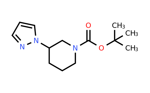 CAS 1260665-61-9 | Tert-butyl 3-(1H-pyrazol-1-YL)piperidine-1-carboxylate