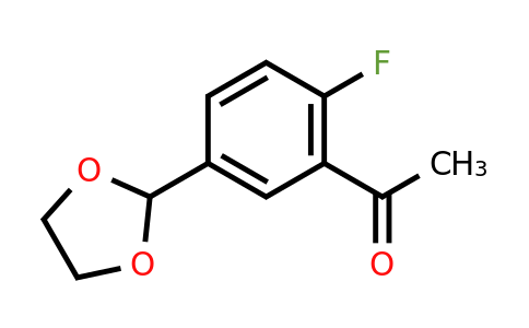 CAS 1260665-69-7 | 1-[5-(1,3-Dioxolan-2-YL)-2-fluorophenyl]ethanone
