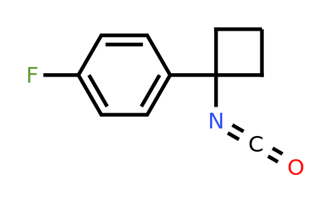 CAS 1260665-86-8 | 1-Fluoro-4-(1-isocyanatocyclobutyl)benzene